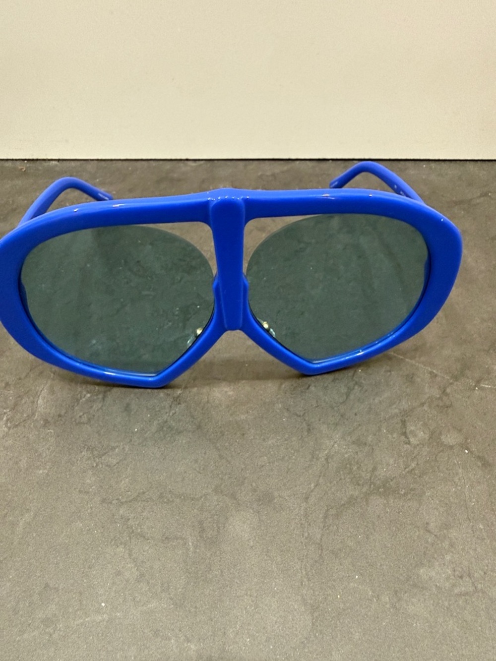 The Attico Ibiza Oversized Blue Sunglasses | Statement Designer Eyewear